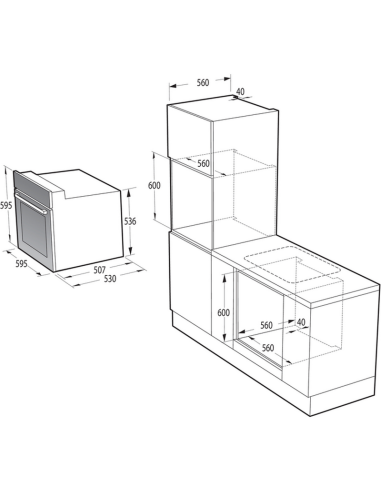 Электрический духовой шкаф Gorenje BO635E1B, Черный
