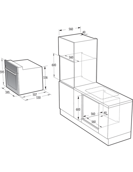 Электрический духовой шкаф Gorenje BO635E1B, Черный