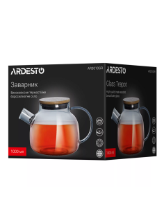 Заварочный чайник Ardesto Graphite AR3010GR, 1л, Серый 2