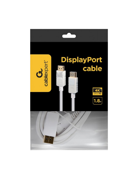 Видеокабель Cablexpert CC-DP2-6-W, DisplayPort (M) - DisplayPort (M), Белый