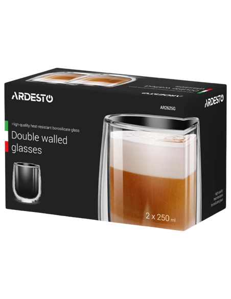 Набор стаканов Ardesto AR2625G, 250 мл, 2шт.