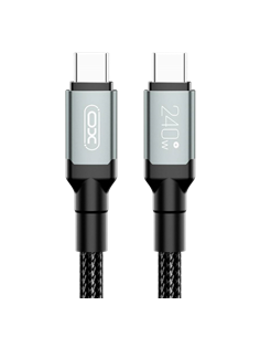 Cablu încărcare și sincronizare XO NB-Q264B, USB Type-C/USB Type-C, 2m, Negru 2