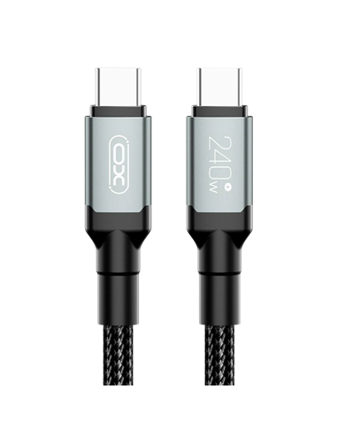 Cablu încărcare și sincronizare XO NB-Q264B, USB Type-C/USB Type-C, 2m, Negru