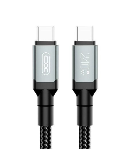 Cablu încărcare și sincronizare XO NB-Q264B, USB Type-C/USB Type-C, 2m, Negru