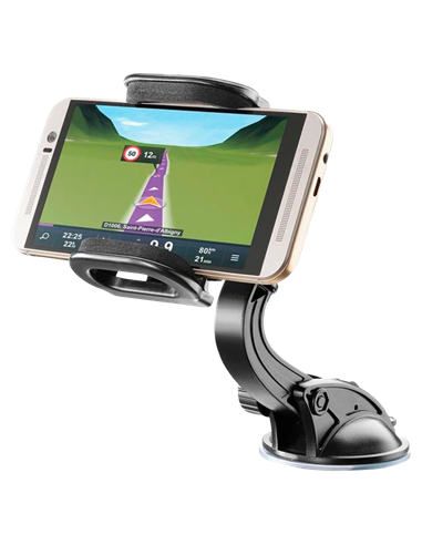Suport Auto Cellularline Hug Flexi - Universal, Negru