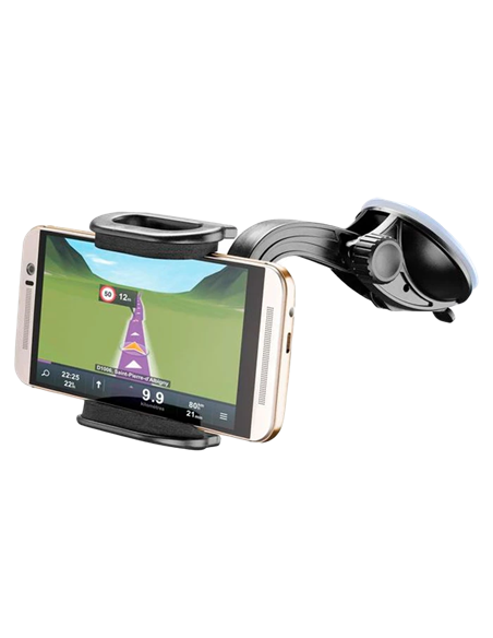 Suport Auto Cellularline Hug Flexi - Universal, Negru