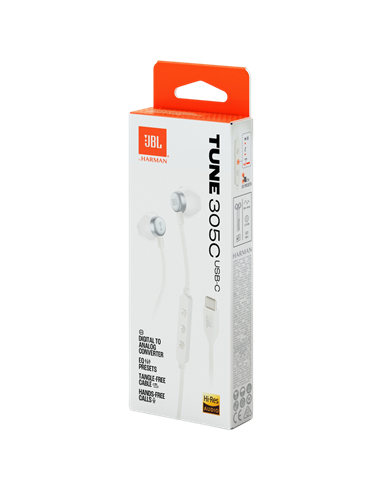 Наушники JBL Tune 305C, Белый