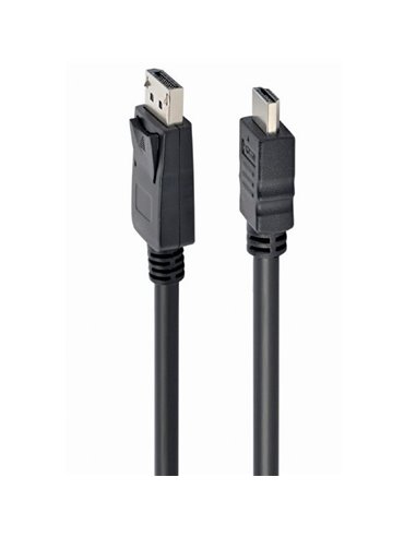 Видео кабель Cablexpert CC-DP-HDMI-10M, DisplayPort (M) - HDMI (M), 10м, Чёрный