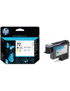 HP 72 (C9384A) matte black and yellow printhead  for HP DesignJet T1100, HP DesignJet T1120, HP DesignJeT610 2