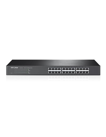 Switch TP-LINK TL-SF1024 / 24 port / 100Mb / RJ45 / 1U 19-inch rack-mountable steel case