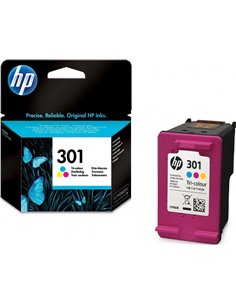 HP 301 (CH562EE) Tri-color Ink Cartridge, 165 pages for HP DESKJET 1000, 1050, 1050A, 2000, 2050, 2050A, 2054A, 3000, 3050, 3... 2