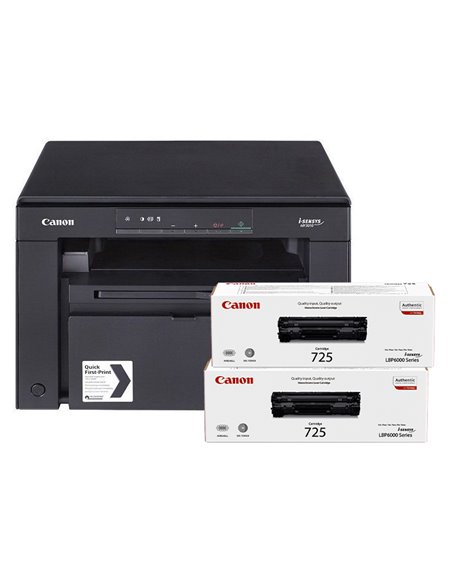 МФУ Canon  i-Sensys MF3010 + Kit (CRG725 x 2pcs) / A4 / Black
