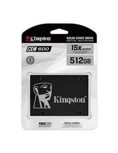 2.5” SSD 512GB  Kingston KC600, SATAIII,SeqReads: 550MB/s, SeqWrites: 520MB/s, Max Random 4k Read: 90000 IOPS/ Write: 80000 I... 2