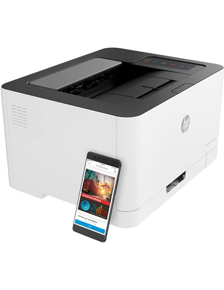 Imprimanta Color HP LaserJet 150nw / Wi-Fi / White