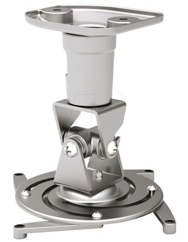 PureMounts PM-SPIDER-PLUS-S Suspension Bracket for Projector, Ceiling to Projector 225mm, tilt: +/- 180°, swivel:180°, rotade...