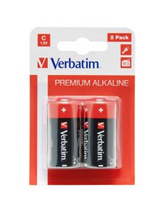 Verbatim Alcaline Battery  C, 2pcs, Blister pack