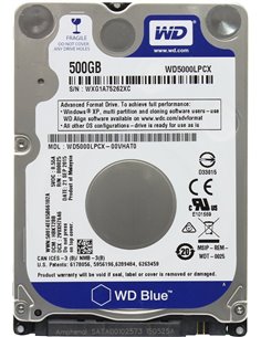 2.5" HDD 500GB  Western Digital WD5000LPCX, Blue™, 5400rpm, 16MB, 7mm, SATAIII, NP