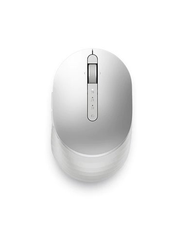 Dell Premier Rechargeable Wireless Mouse MS7421W -  Platinum silver, Wireless 2.4 GHz, Bluetooth 5.0, 1600 dpi, Programmable ...