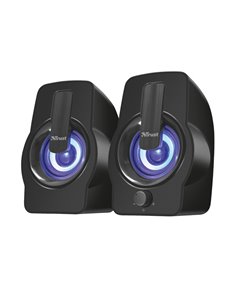Колонки 2.0 Trust Gemi RGB Black / 12W / 3,5 AUX / USB power