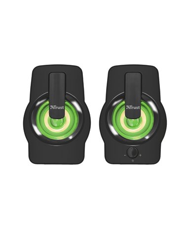 Колонки 2.0 Trust Gemi RGB Black / 12W / 3,5 AUX / USB power