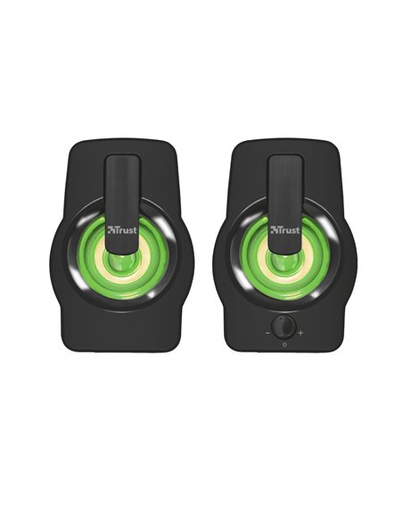 Колонки 2.0 Trust Gemi RGB Black / 12W / 3,5 AUX / USB power