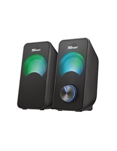 Boxe 2.0 Trust Arys RGB Compact Black / 12W / 3,5 AUX / USB power