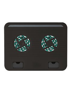 Trust  Cyclone, Notebook Cooling Pad up to 16”, 2 silent cooling fans, 8 step height-adjustable, Black 2