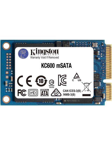 mSATA SSD Kingston KC600 1.0TB  (SKC600MS/1024G)