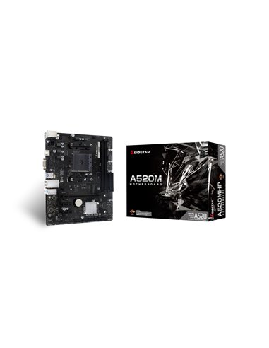 Placa de baza BIOSTAR A520MHP/ AM4 / A520 / DDR4 / mATX