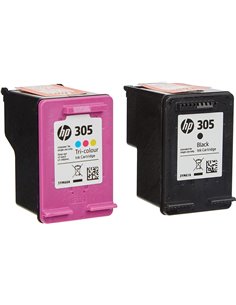 Multipack HP 305 (6ZD17AE) Black/Tri-colour Original Ink Cartridges for HP DeskJet 2710, HP DeskJet 2720 ,HP DeskJet 2721, HP... 2
