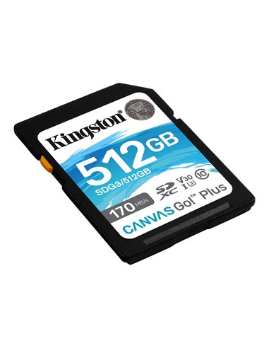 Card de memorie SD 512GBKingston Canvas Go! Plus, 170MB/s