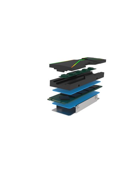 M2 SSD Heatsink with ARGB - XILENCE M2SSD.B.ARGB (XC401) Performance A+, M.2 SSD with 2280 format, cable 3pin ARGB 5V
