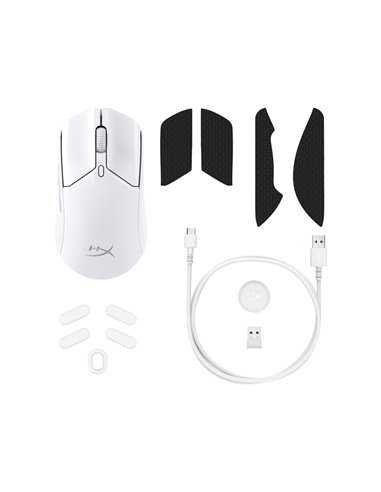 Беспроводная Игровая мышь HYPERX Pulsefire Haste 2, White [6N0A9AA]
