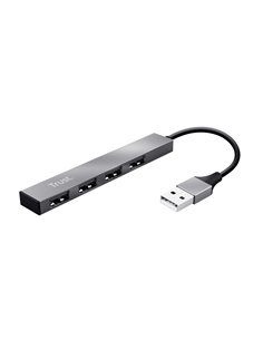 Mini USB HUB Trust  HALYX 4-PORT, silver