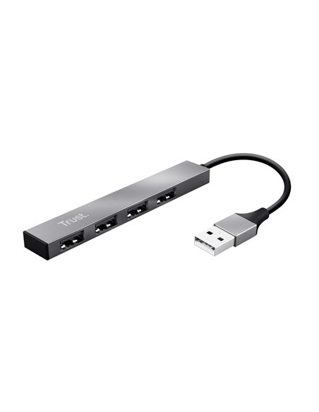 Mini USB HUB Trust  HALYX 4-PORT, silver