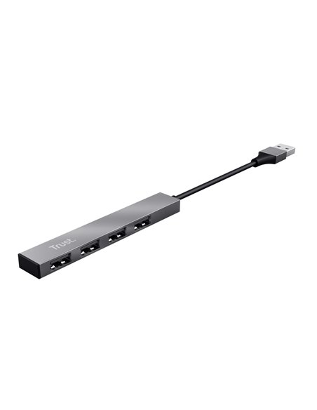 Mini USB HUB Trust  HALYX 4-PORT, silver