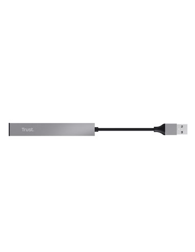 Mini USB HUB Trust  HALYX 4-PORT, silver