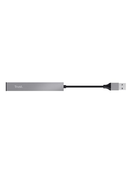 Mini USB HUB Trust  HALYX 4-PORT, silver