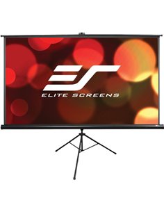Elite Screens 100” (16:9) 222 x 125 cm, Tripod Projection Screen, Portable, Pull Up, Black