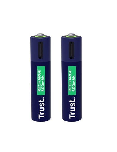 Trust Аккумуляторная батарея USB-C AAA/ 500 mAh/  up to 800 charge cycles/  2 Pack
