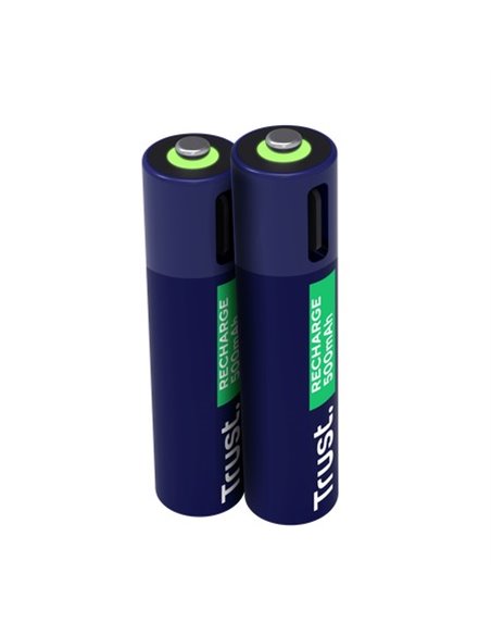 Trust Аккумуляторная батарея USB-C AAA/ 500 mAh/  up to 800 charge cycles/  2 Pack