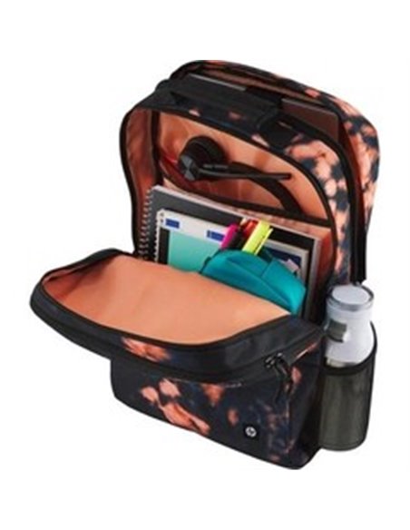 16.1” NB Backpack - HP Campus XL Tie Dye Backpack - Extra-Padded Floating Laptop Pocket, a Double-Coil, Lockable Zipper, Rain...