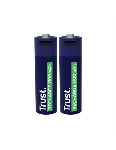 Trust Baterie reincarcabila USB-C AA/ 1700 mAh/  up to 800 charge cycles/  2 Pack