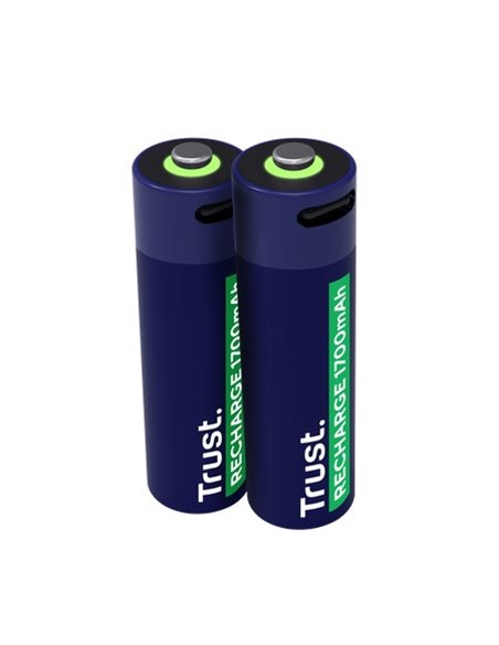 Trust Baterie reincarcabila USB-C AA/ 1700 mAh/  up to 800 charge cycles/  2 Pack