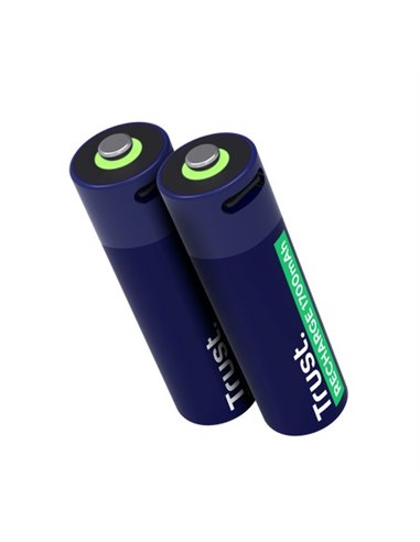 Trust Baterie reincarcabila USB-C AA/ 1700 mAh/  up to 800 charge cycles/  2 Pack
