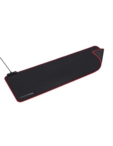 Trust Gaming GXT 764 GLIDE-FLEX XXL Mouse Pad, RGB, Supported sensor type: laser, optical, XXL size: 930x300x3mm, Anti-slip b...