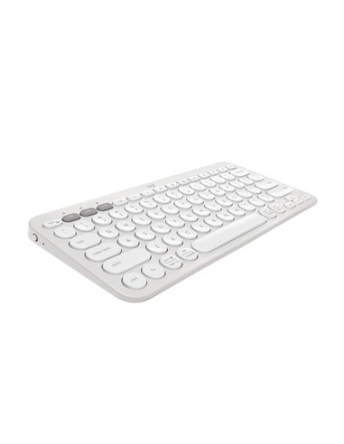 Tastatura Wireless Logitech Pebble Keys2 K380s / Bluetooth / White