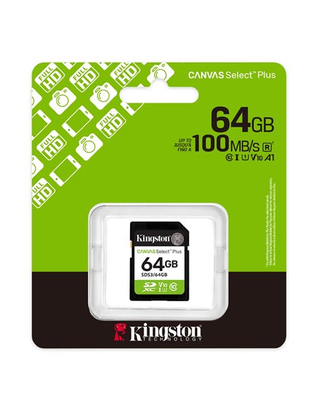 Card de memorie SD  64GB Kingston Canvas Select Plus, 150MB/s