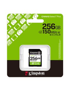 Карта памяти SD 256GB Kingston Canvas Select Plus, 150MB/s