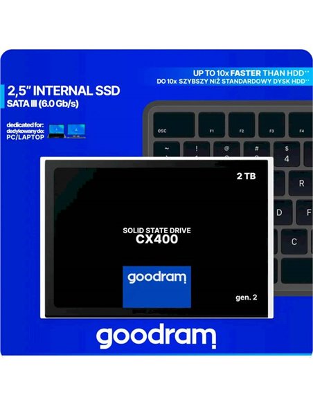 SSD 2.5” GOODRAM CX400 Gen.2, 2.0TB